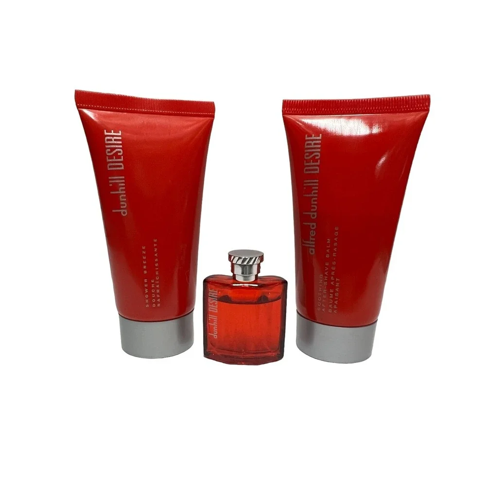 DUNHIL DESIRE 3 PIECE MINI EDT‎ Shower Breeze After Shave Balm New